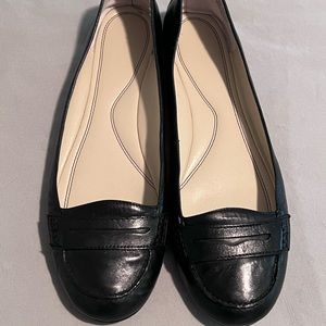 Nine West ~ Open Sesame Black Ballet Penny Loafers ~ Size 10